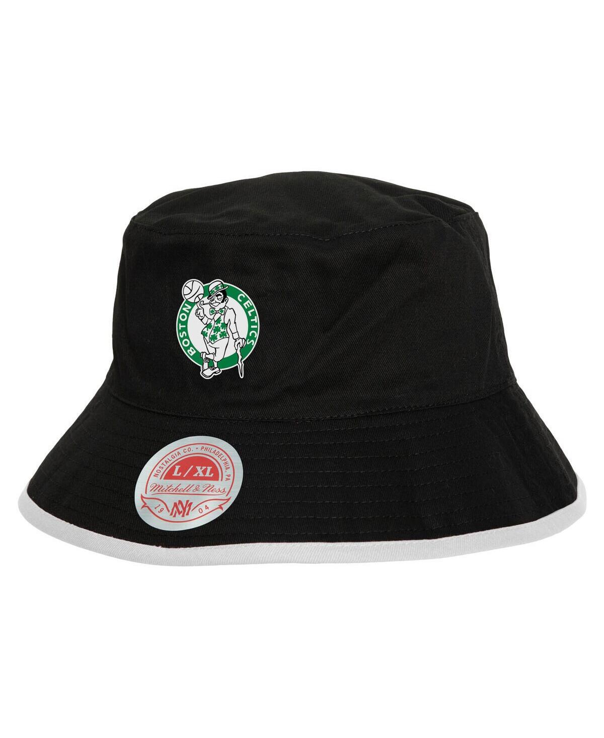 Mitchell & Ness Men's Black/kelly Green Boston Celtics Flip It Reversible Bucket Hat