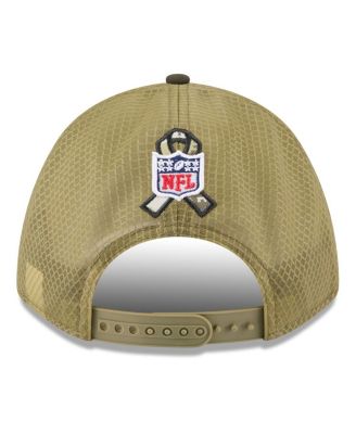 Big Boys and Girls Green/Dark Green Green Bay Packers 2025 Salute to Service 9FORTY A-Frame Adjustable Hat