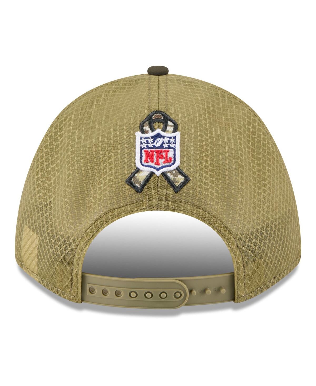 New Era Men's Green Detroit Lions 2025 Salute To Service 9forty A-frame M-crown Adjustable Hat In Green
