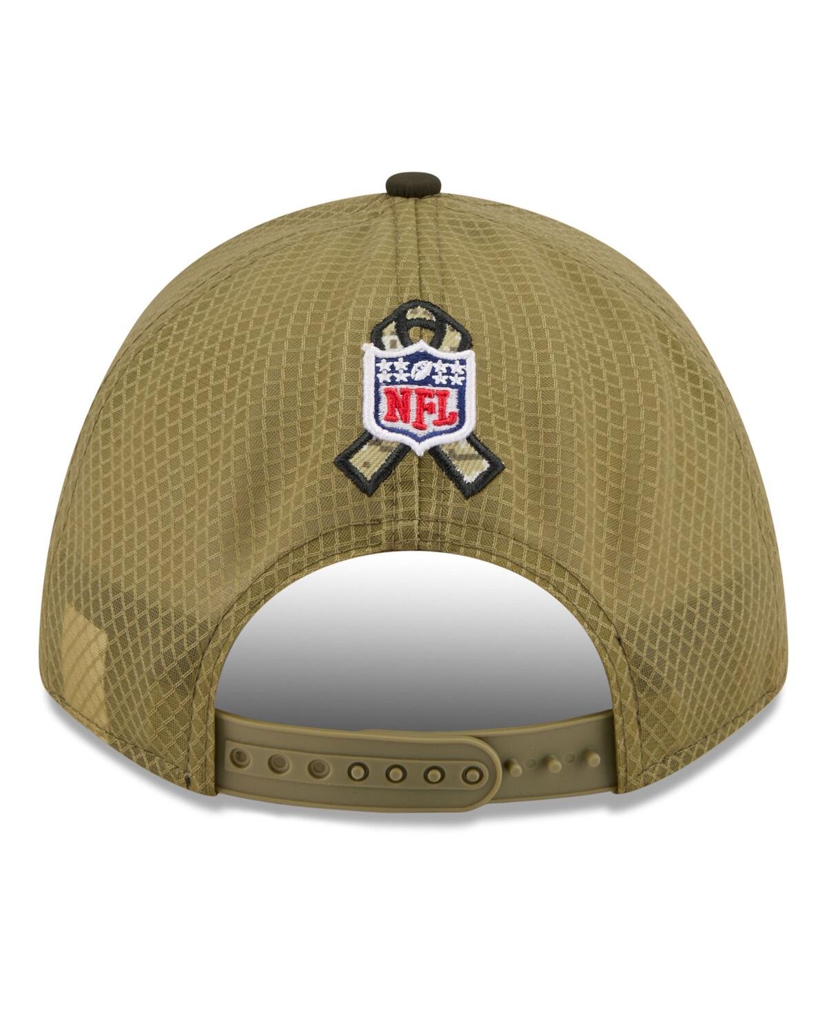 New Era Men's Green Philadelphia Eagles 2025 Salute To Service 9forty A-frame M-crown Adjustable Hat In Green