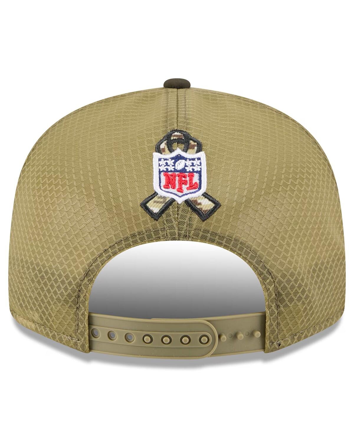 New Era Men's Dark Green Denver Broncos 2025 Salute To Service Split Panel 9fifty Snapback Hat In Green