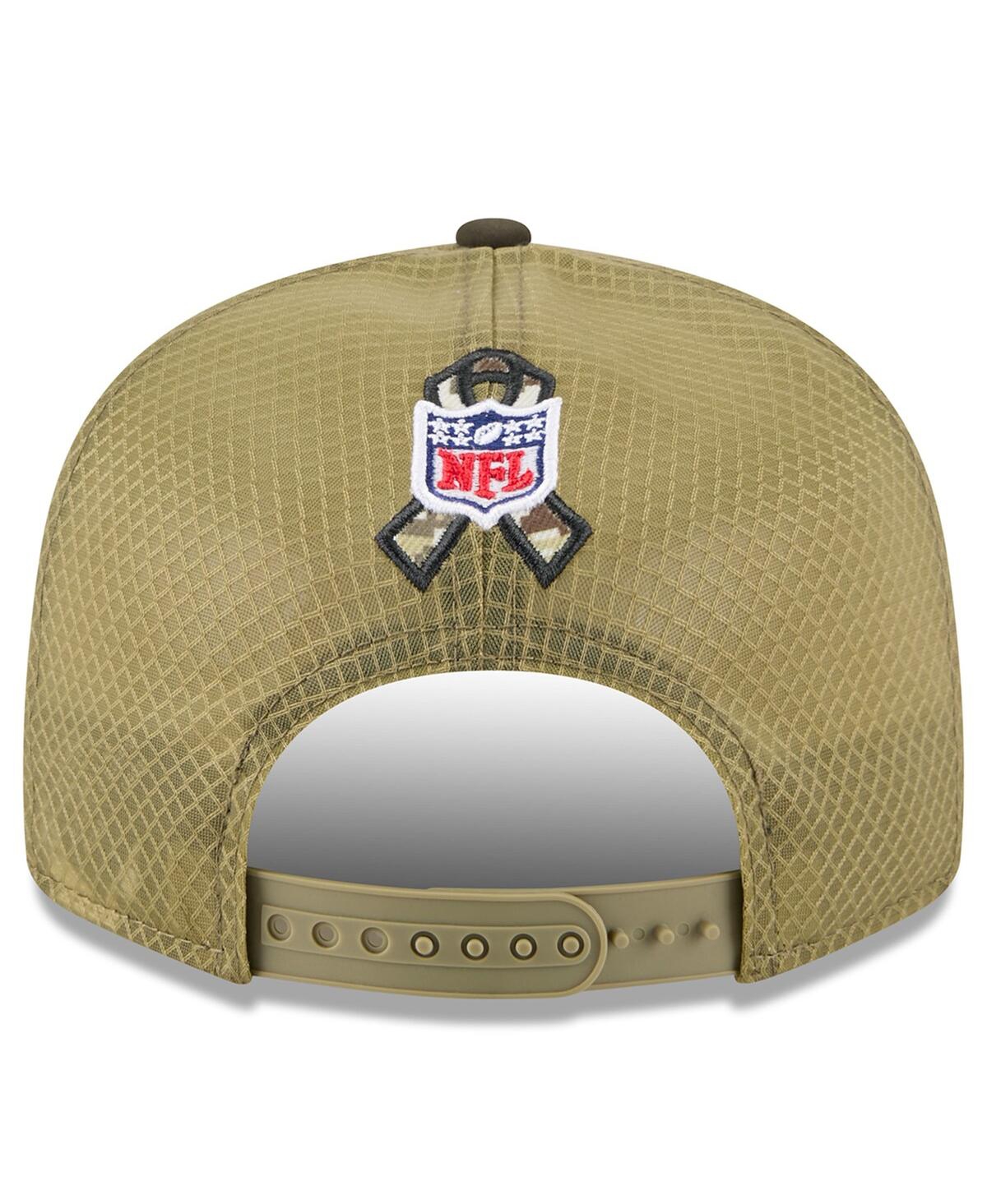 New Era Men's Dark Green Minnesota Vikings 2025 Salute To Service Split Panel 9fifty Snapback Hat In Green