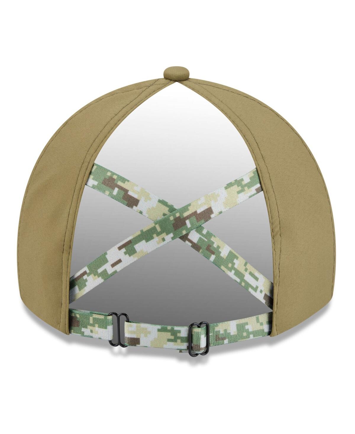 New Era Women's Green Buffalo Bills 2025 Salute To Service Pony Tail Adjustable Hat In Green