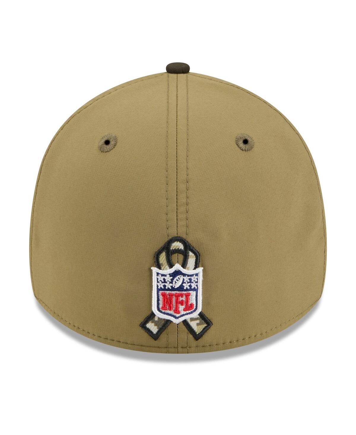 New Era Men's Green/dark Green Atlanta Falcons 2025 Salute To Service 39thirty Flex Hat In Green