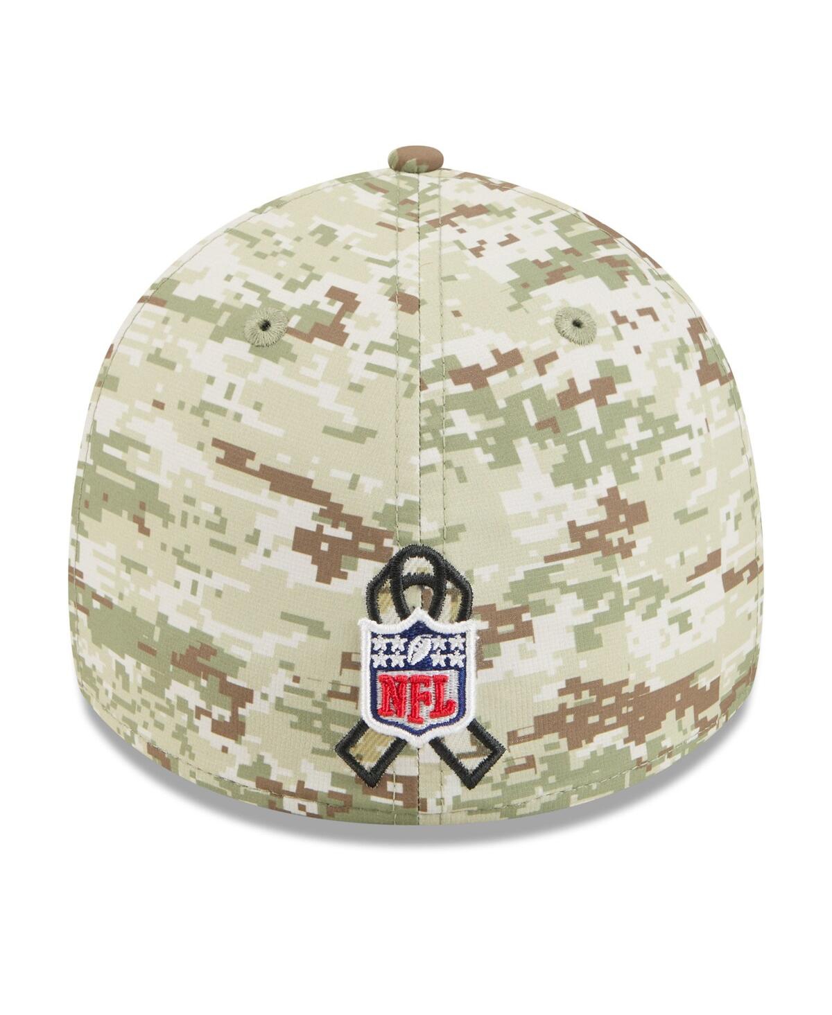 New Era Men's Camo/dark Green Buffalo Bills 2025 Salute To Service 39thirty Flex Hat In Green