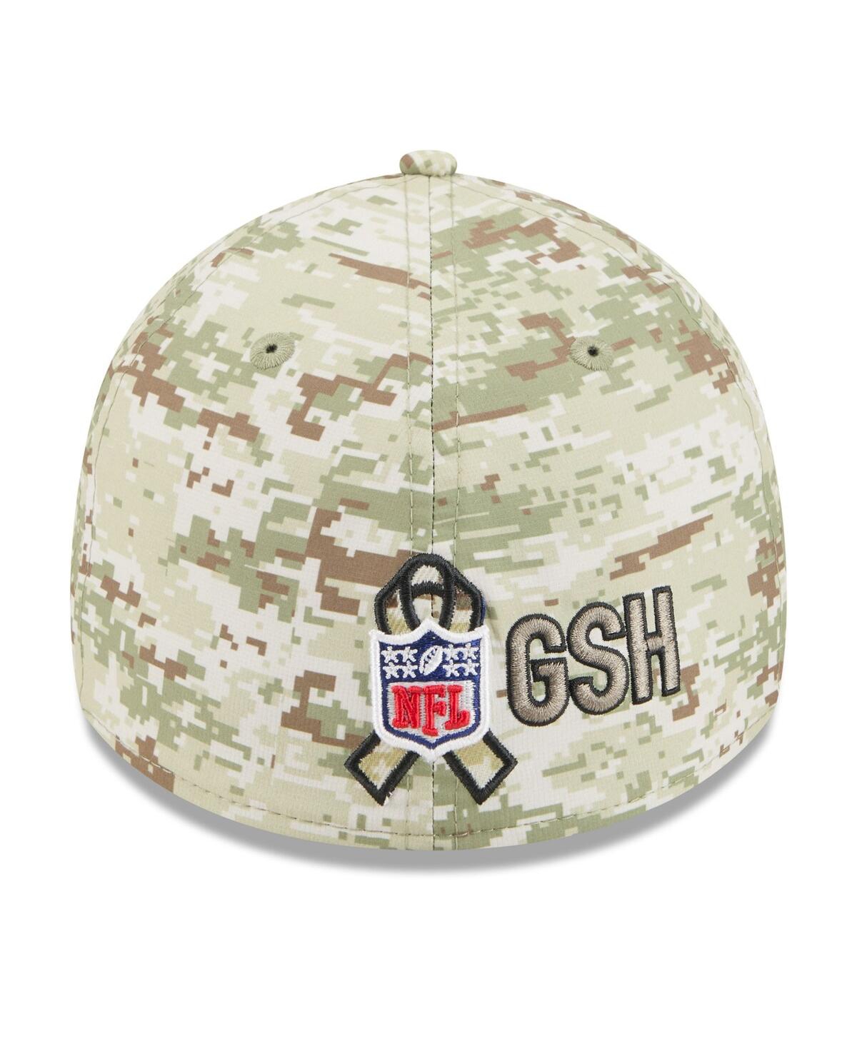 New Era Men's Camo/Dark Green/Dark Green Chicago Bears 2025 Salute to Service 39THIRTY Flex Hat