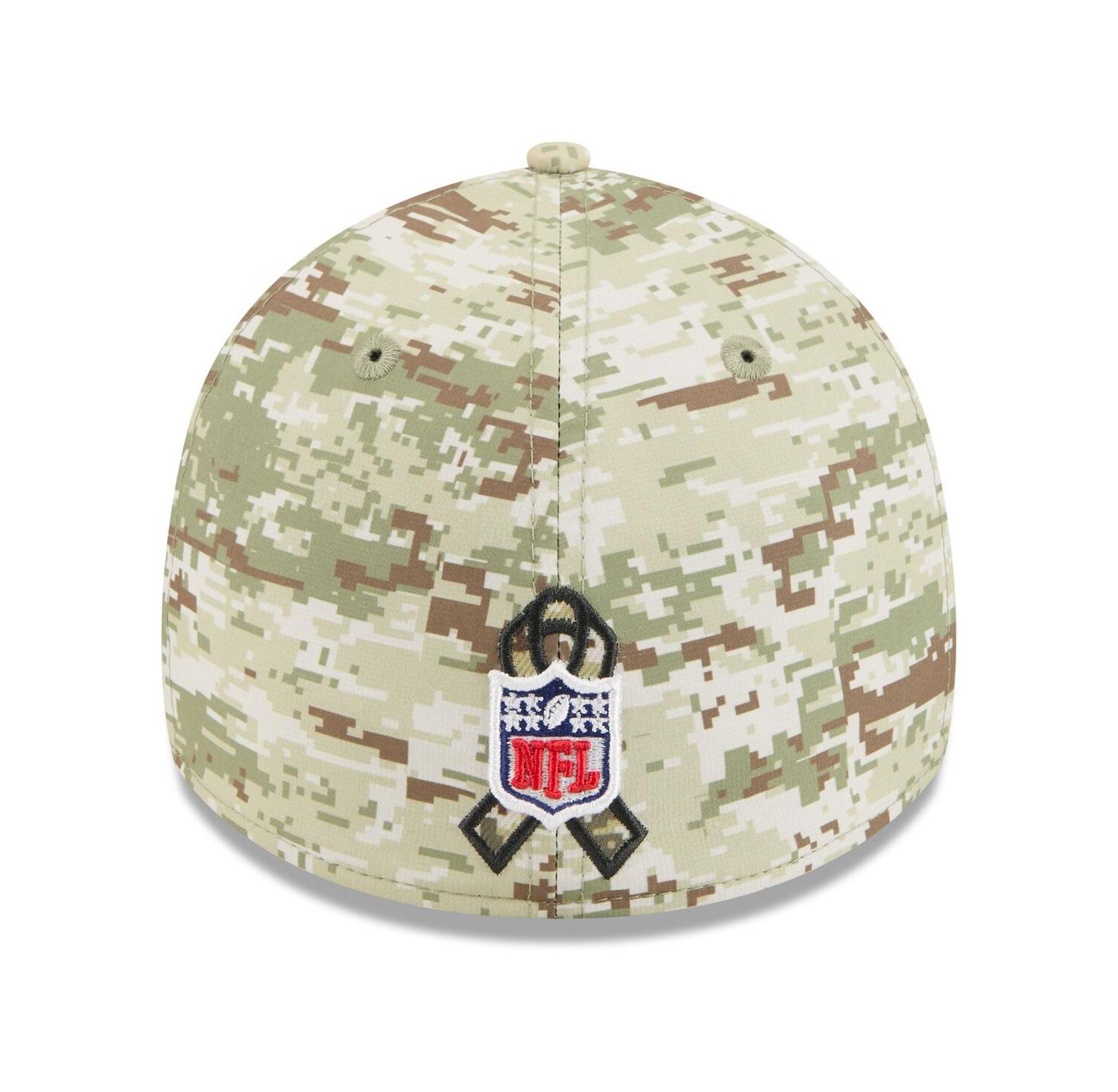 Men's Camo, Dark Green Dallas Cowboys 2025 Salute to Service 39THIRTY Flex Hat
