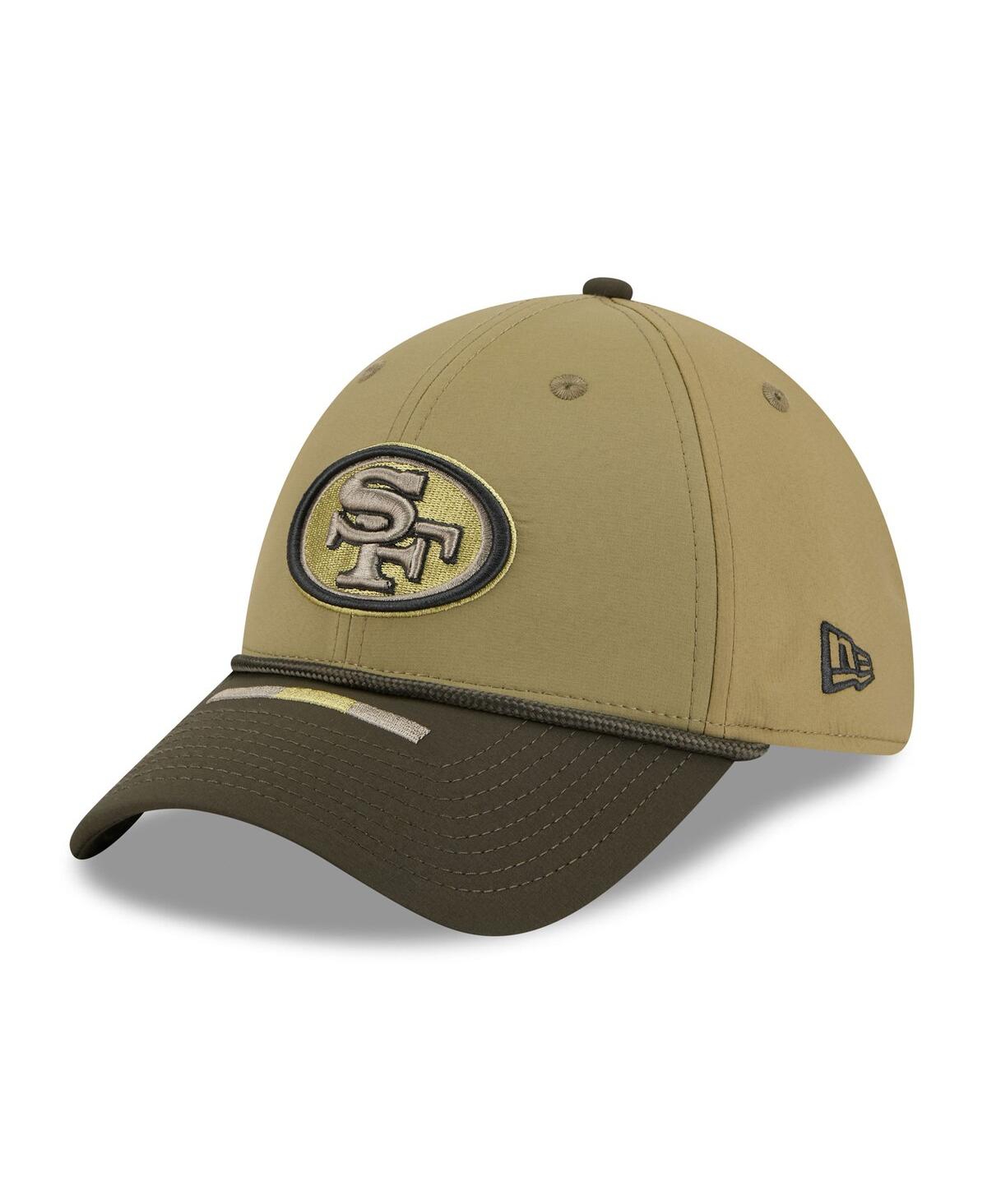 New Era Men's Green/dark Green San Francisco 49ers 2025 Salute To Service 39thirty Flex Hat In Green