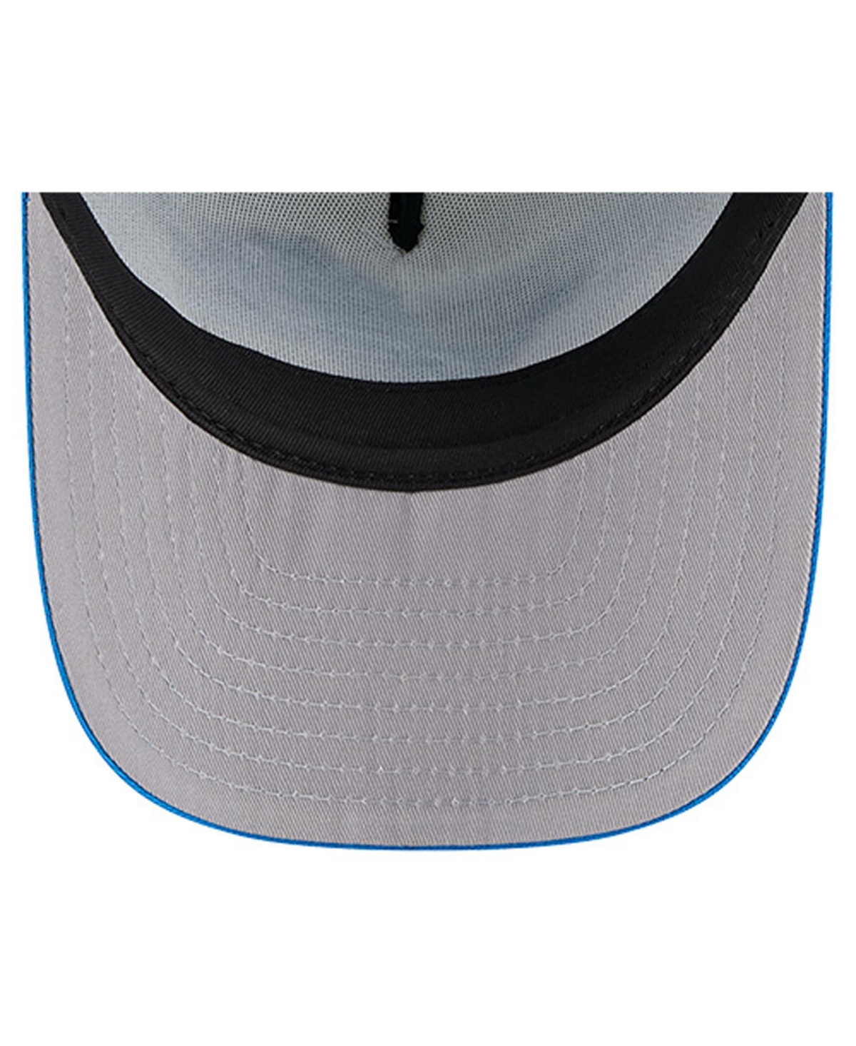 New Era Men's Cream/Blue Detroit Lions Banner A-Frame 9FIFTY Trucker Snapback Hat