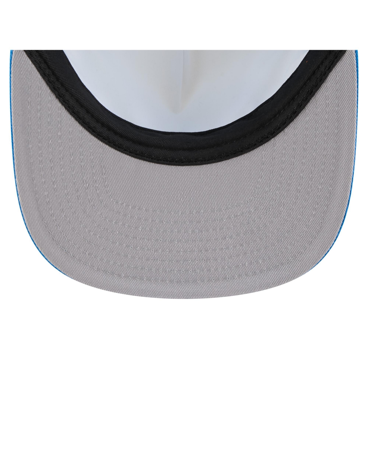 New Era Men'sâ Cream/blue Detroit Lions Cutout A-frame 9fifty Snapback Hat In Blue