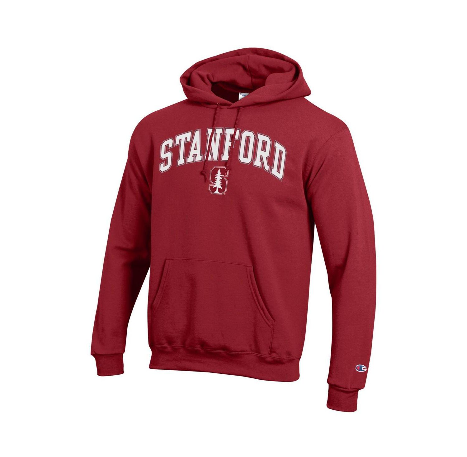 Men's Cardinal Stanford Cardinal Arch Over Logo Pullover Hoodie
