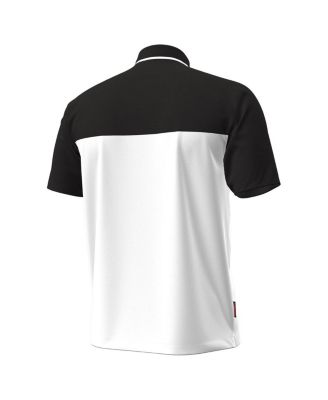 Men's White/Black Maryland Terrapins Green Blocked Polo Shirt