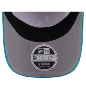 Men's&nbsp;Cream/Aqua Miami Dolphins Throwback Two-Tone Sided Corduroy 9FORTY A-Frame Adjustable Hat