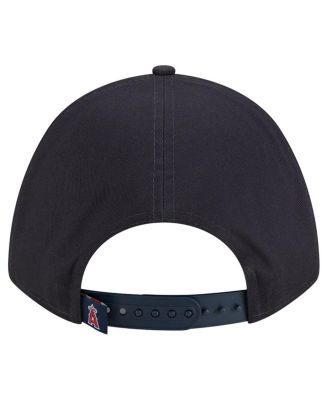 Women's Navy Los Angeles Angels Metallic A-Frame 9FORTY Adjustable Hat