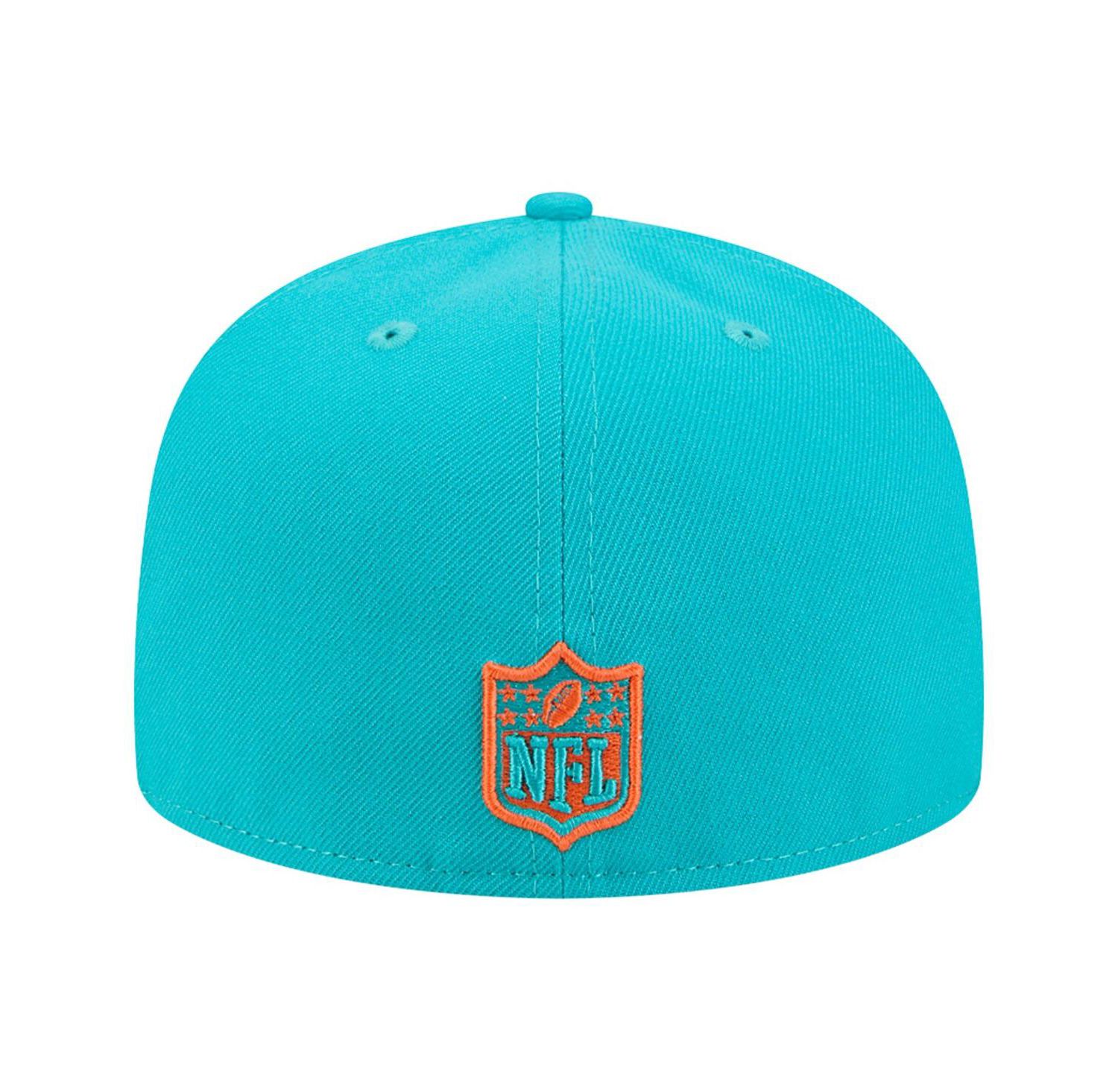 Men's Aqua/Orange Miami Dolphins Break 59FIFTY Fitted Hat