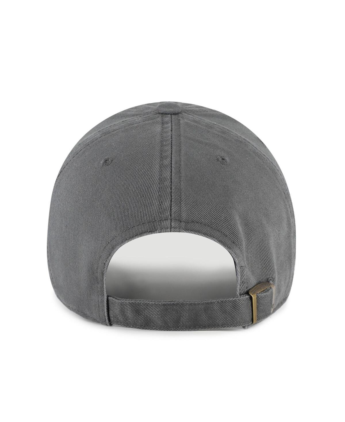 47 Brand Men's Charcoal Harvard Crimson Clean Up Adjustable Hat In Gray