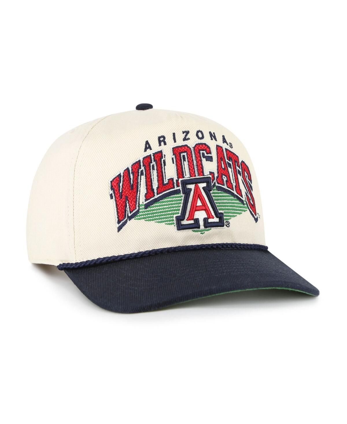 47 Brand Men's Natural Arizona Wildcats Pomona Two-tone Rope Hitch Adjustable Hat In Neutral