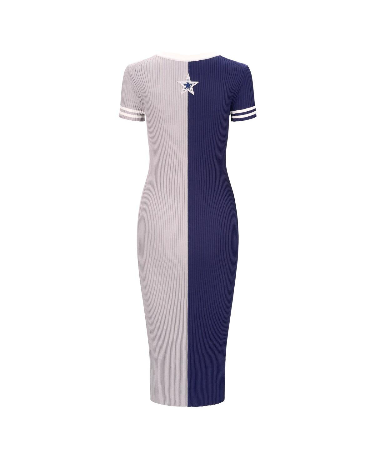 Staud Women's Navy/silver Dallas Cowboys Colleen Dress In Multi