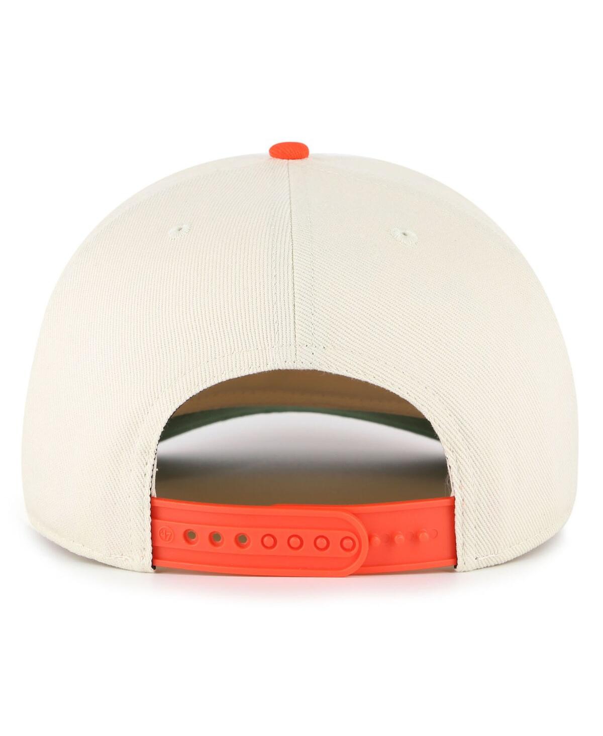 47 Brand Men's Natural Clemson Tigers Pomona Two-tone Rope Hitch Adjustable Hat In Neutral