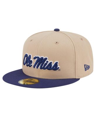 New Era - Men's&nbsp;Khaki Ole Miss Rebels Two-Tone 59FIFTY Fitted Hat