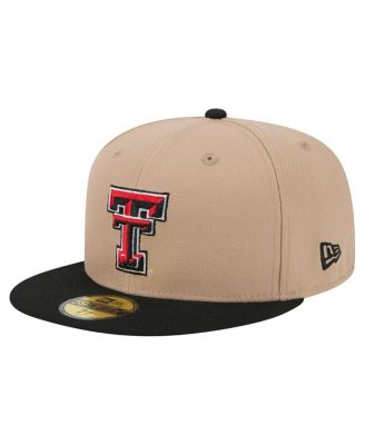 New Era - Men's&nbsp;Khaki Texas Tech Red Raiders Two-Tone 59FIFTY Fitted Hat