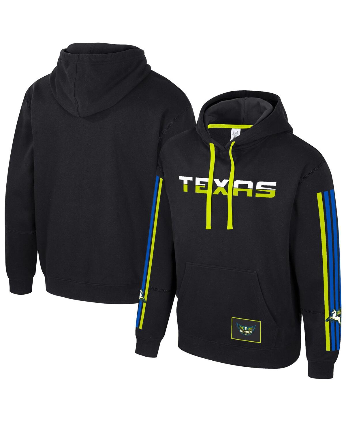 Stadium Essentials Men's And Women's Black Dallas Wings City Star Rebel Edition Pullover Hoodie In Black