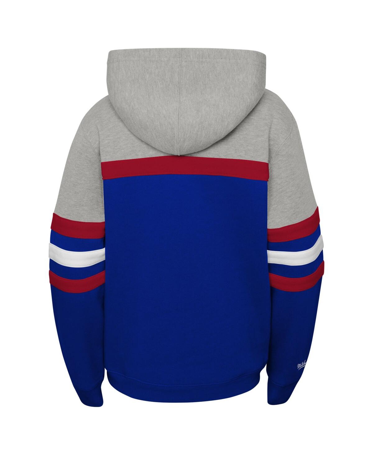 Mitchell & Ness Toddler Blue New York Rangers Head Coach Hoodie In Blue