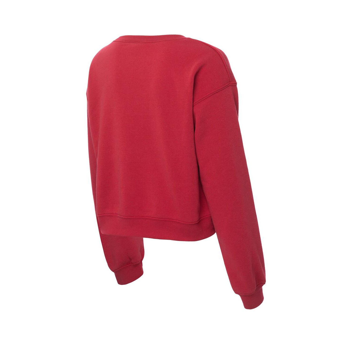 Women's Crimson Alabama Crimson Tide Chenille Cropped Sweatshirt
