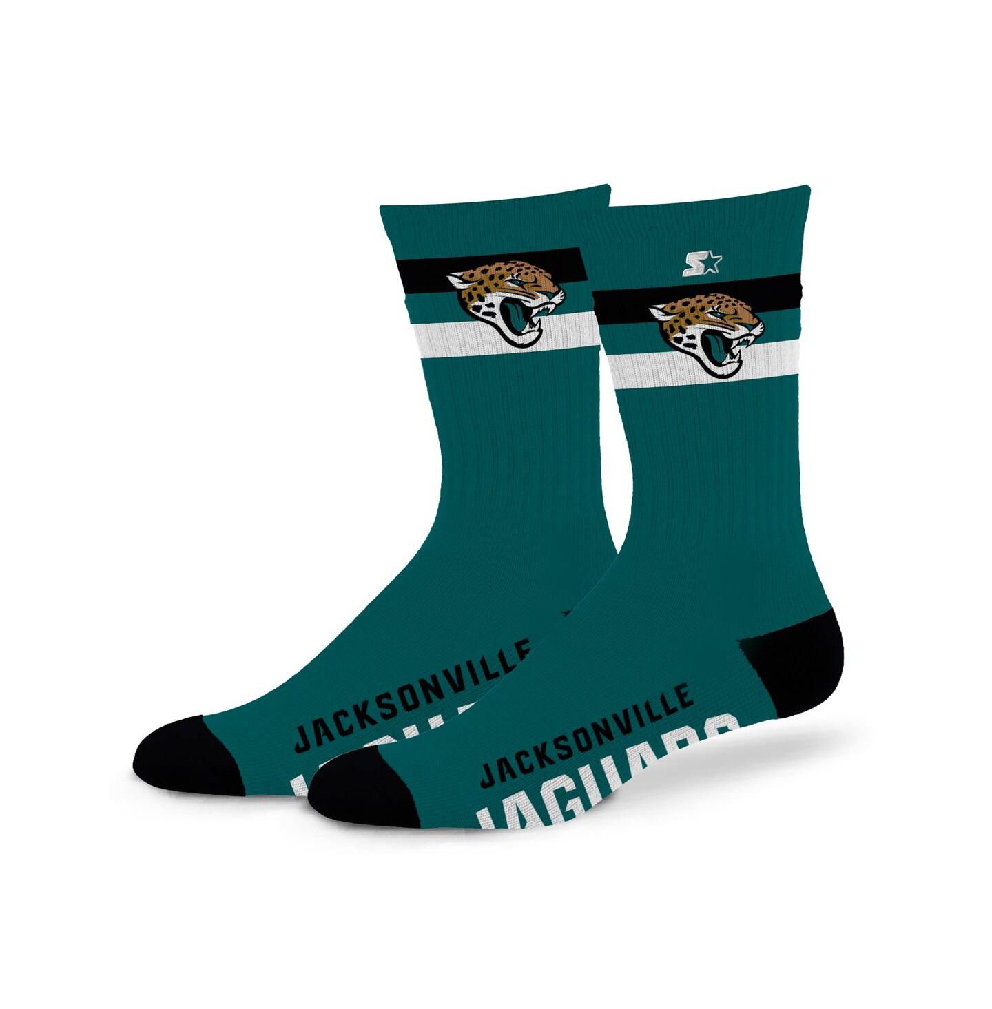 Носки Jacksonville Jaguars Team, средней высоты, в полоску — Starter — фото 1