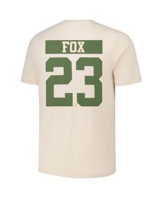 Men's Adam Fox Khaki New York Rangers 2024 NHL Military Appreciation Richmond Delta Player Name Number T-Shirt