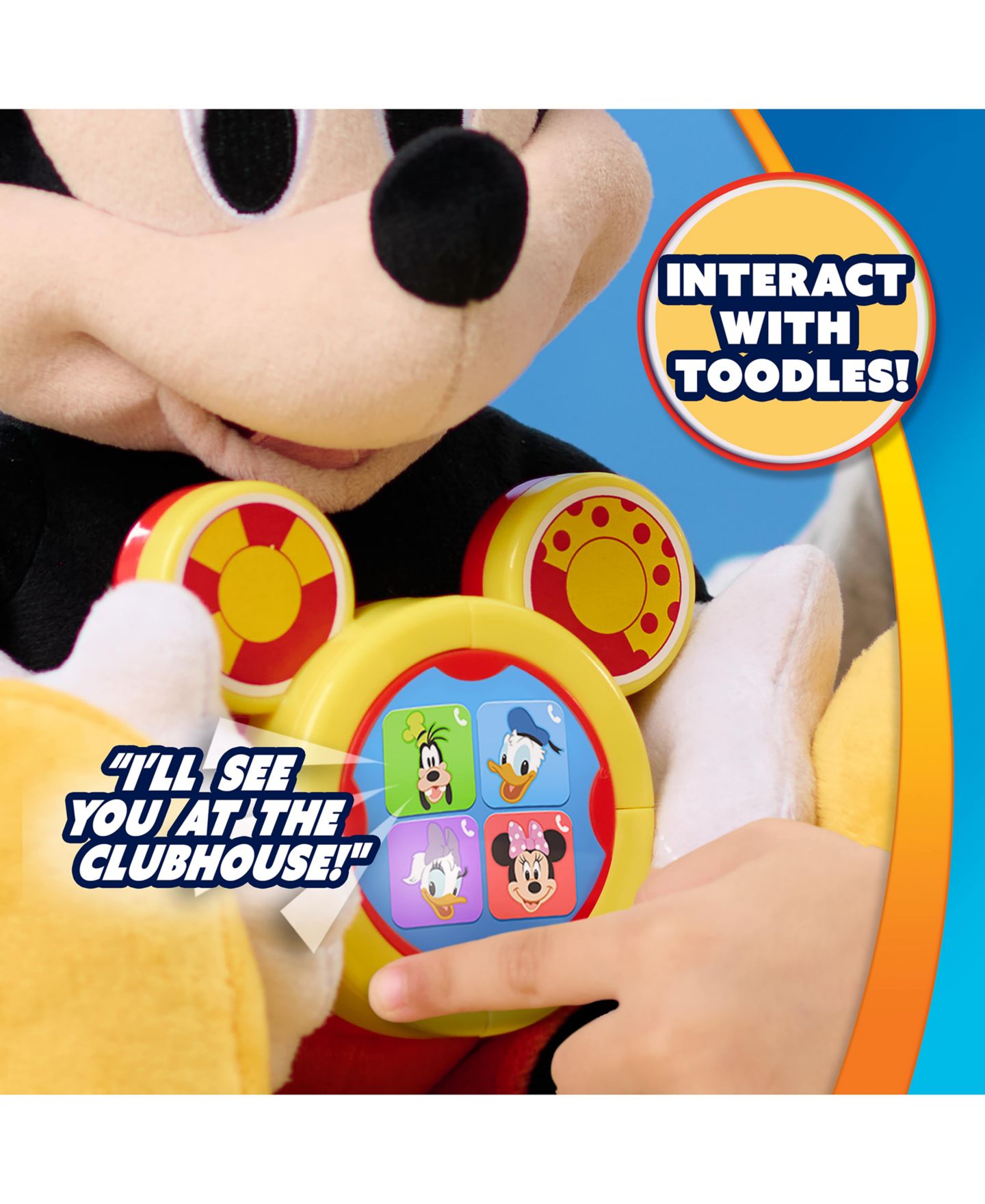 Детская мягкая игрушка Mickey Mouse Oh, Toodles! Interactive Plush Toy — фото 2
