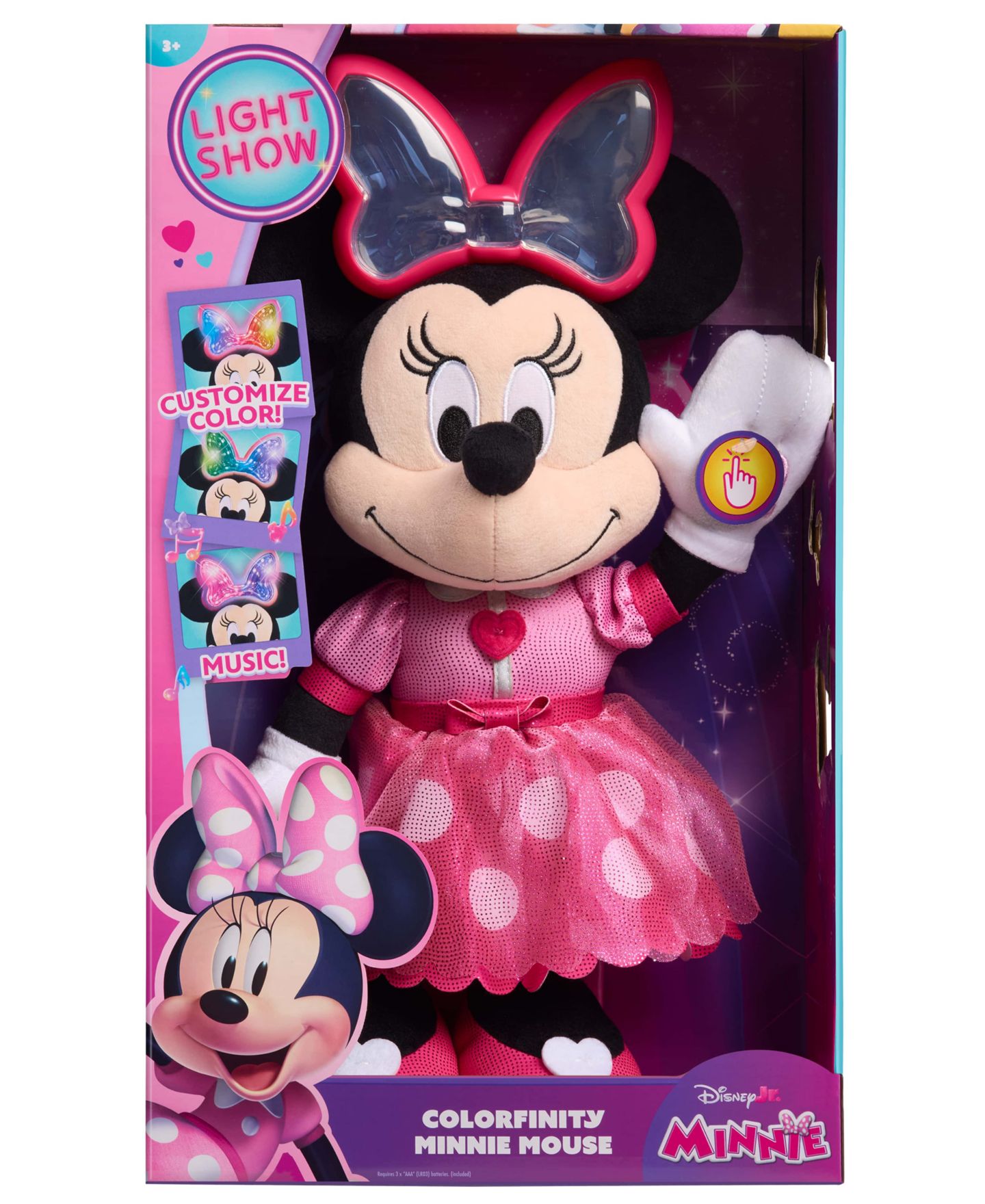 Детская мягкая игрушка Minnie Mouse Colorfinity Interactive 15" Plush — фото 2