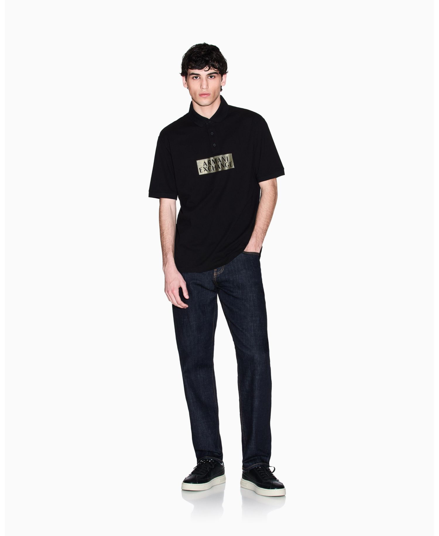 Men's Gold Logo Polo Shirt