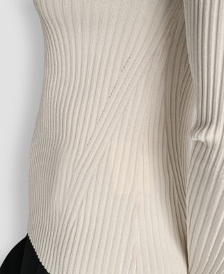 Women's Sleek Long Sleeve Shine Sweater