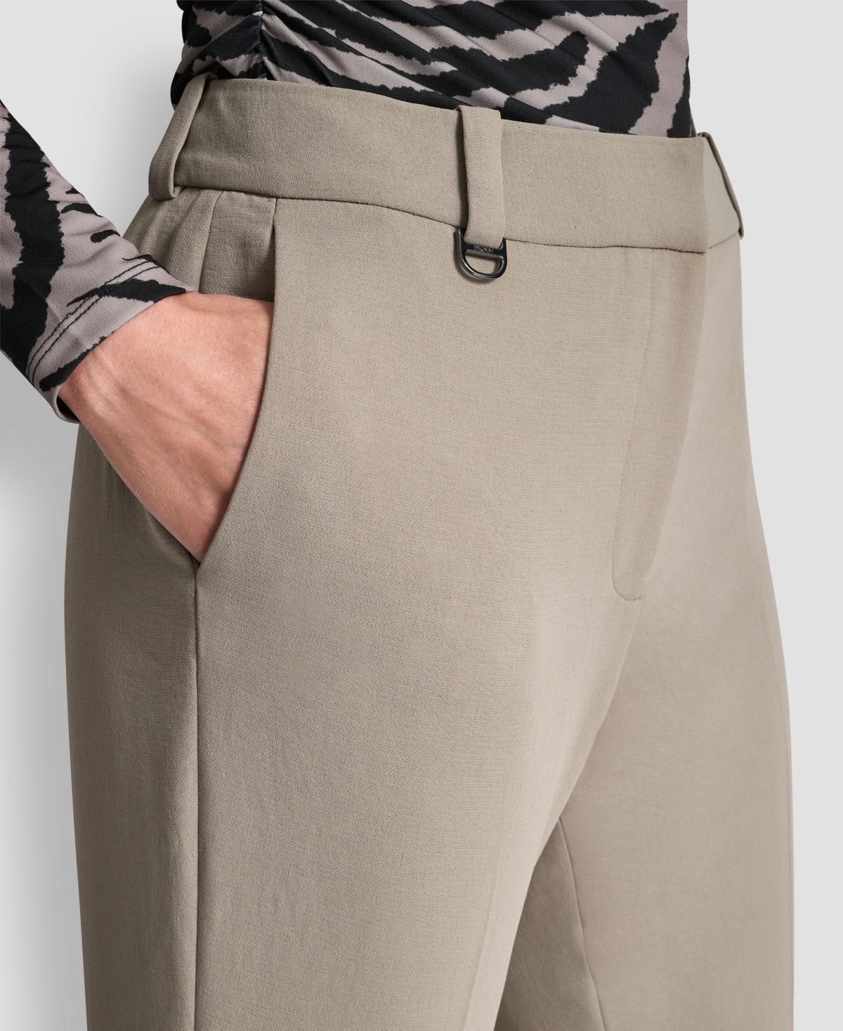 Dkny Women's Essex Ankle Leg Mid Rise Pants In Multi