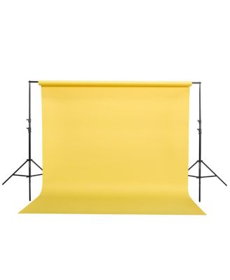 Widetone Seamless Background Paper, 86" wide x 36' Storm Gray - Bundle With Flashpoint 10' Background Support System Air Cushioned, Flashpoint
