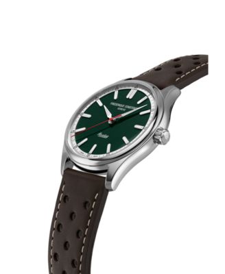 Men's Vintage Rally Healey Brown Strap Watch, 40mm