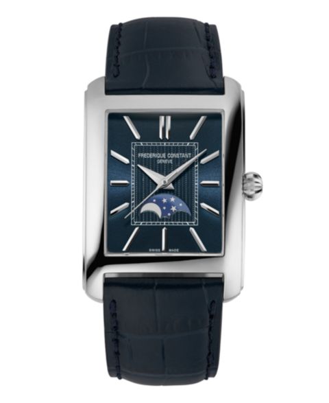 Мужские часы Frederique Constant Carree Automatic Blue Strap Watch, 30mm