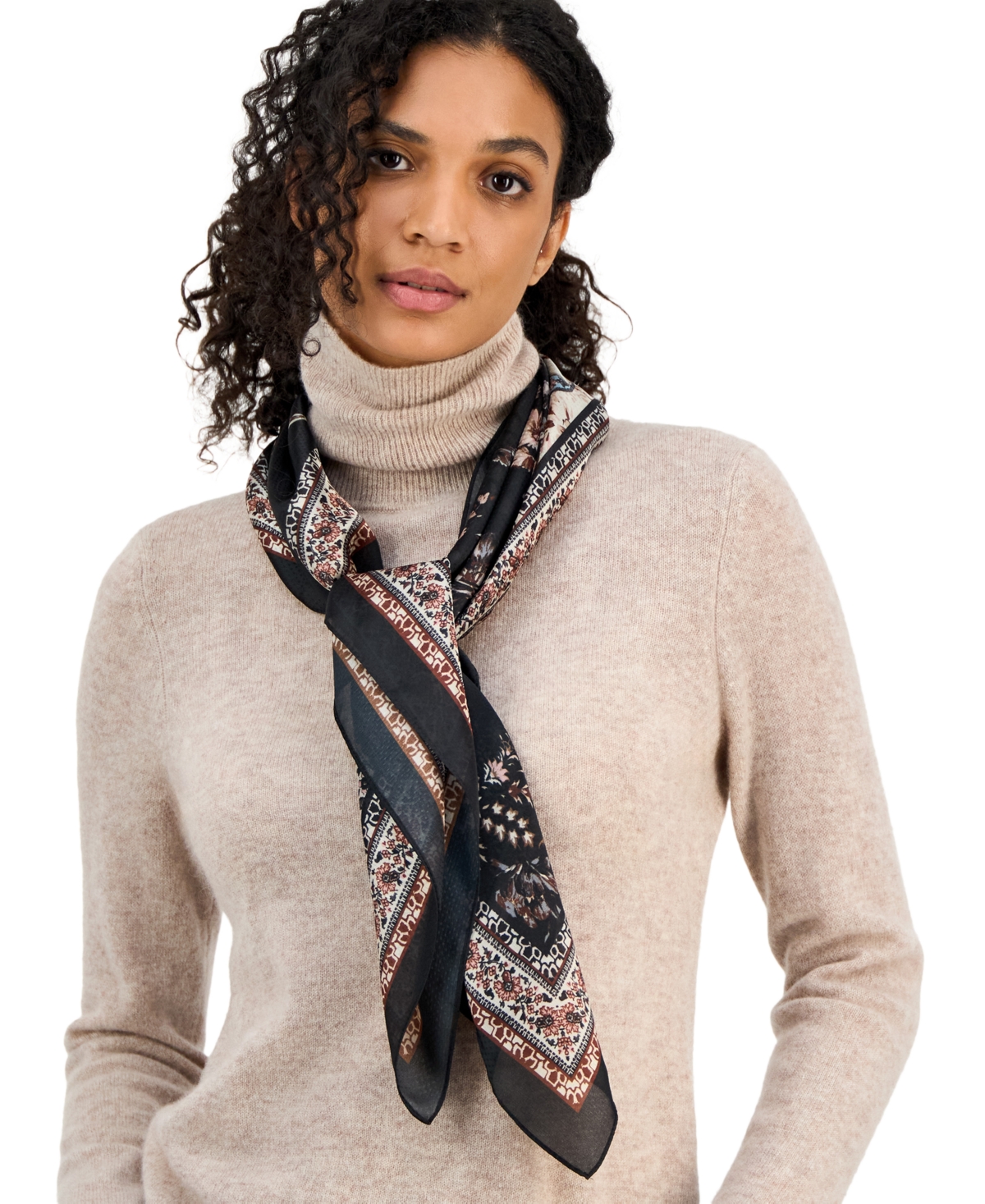 Giani Bernini Floral Square Scarf, Macy's Exclusive