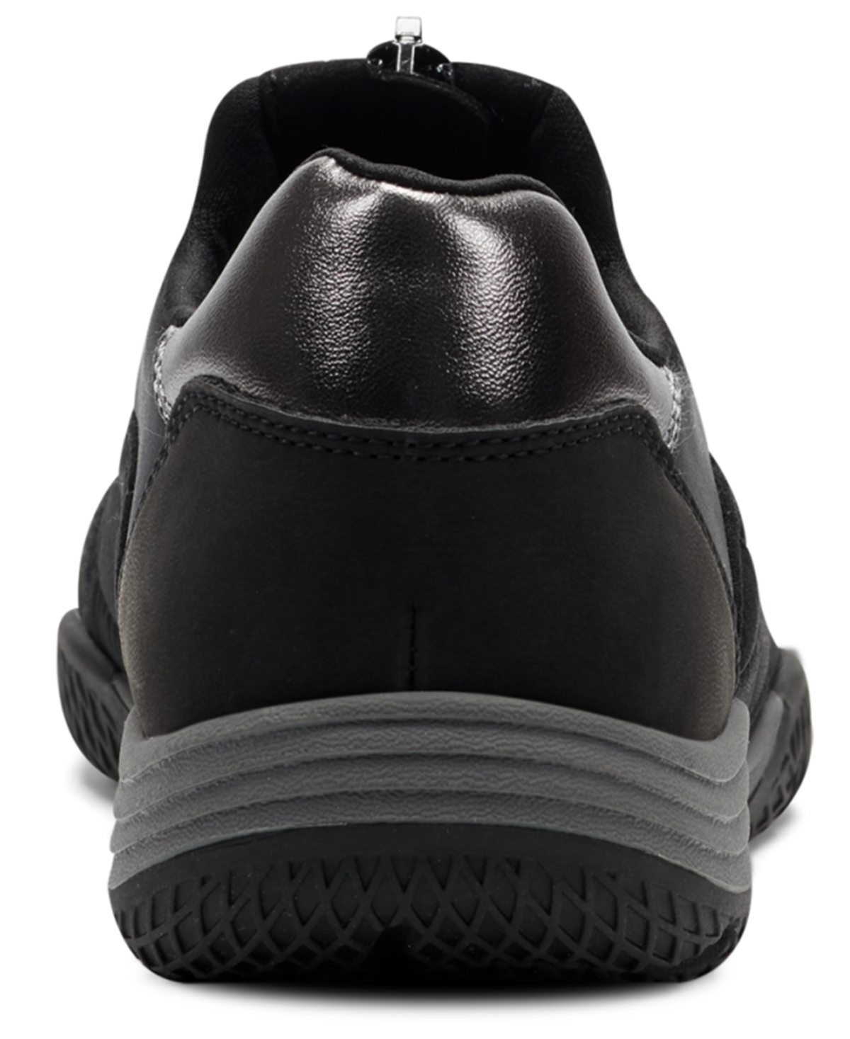 Easy Spirit Women's Barron Round Toe Front Zip Casual Sneakers In Black