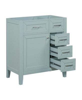 Bathroom Vanity Cabinet Base 30-Inch with Drawers, Solid Frame and MDF Board