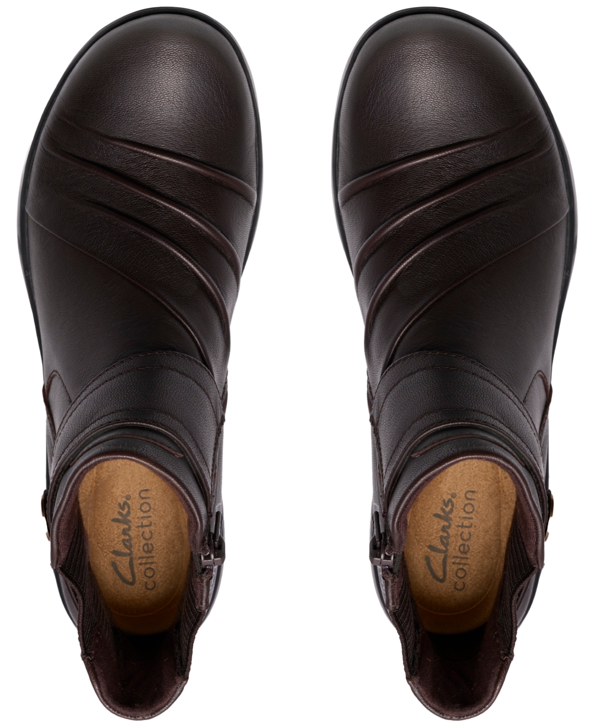Clarks Women's Kaetlyn Sara Wedge Ankle Boots In Brown