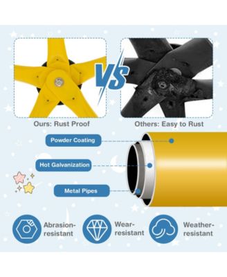 10 Feet Dome Climber with Swing and 800 Lbs Load Capacity