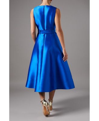 Women's Button Through Belted Prom Dress