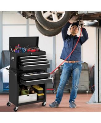 Rolling Tool Chest with Wheels and  8 Drawers, Detachable Metal Tool Box with Drawers
