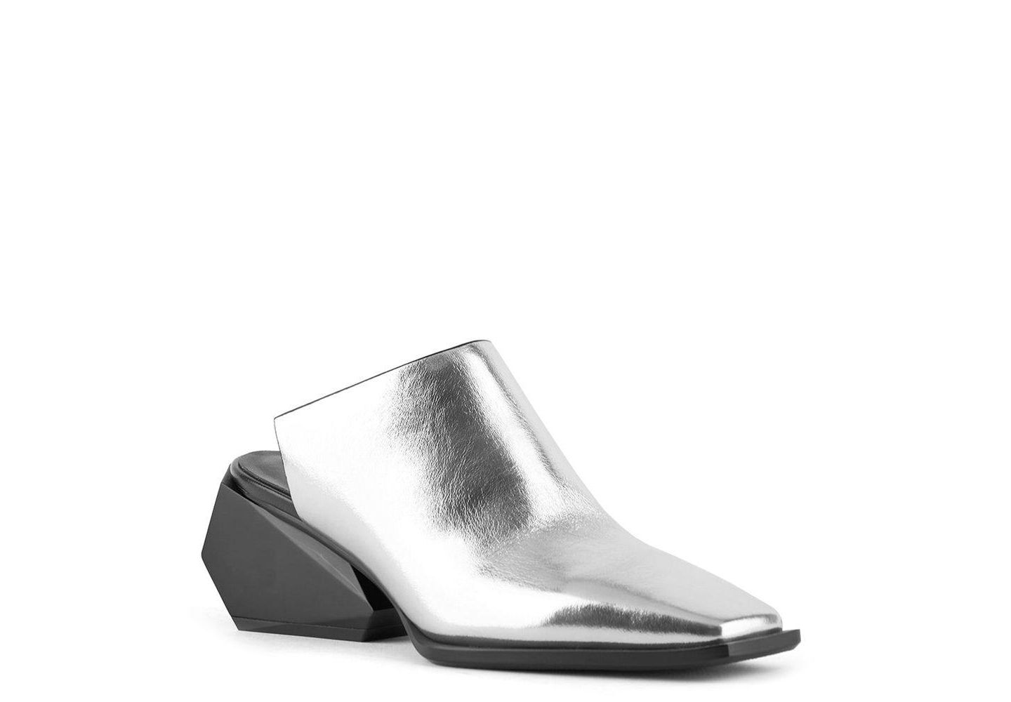 Женские сабо United Nude Ricky Mule Mid, цвет: Серебряный — фото 4