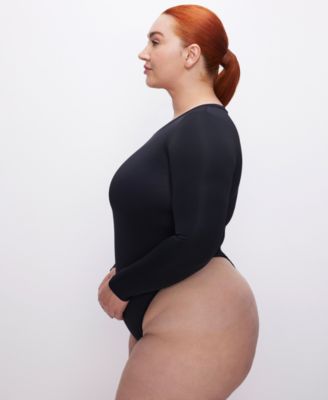 Women's Sculpting Crew Neck Bodysuit Top, Regular & Plus Size