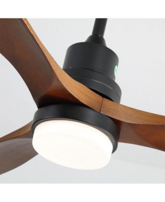 52-inch Modern 3 Blades 3 color Dimmable and Memory Function Light and Remote control Ceiling Fan