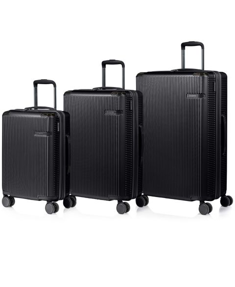 Чемоданы CHAMPS Legacy Collection 3-Pc. Hardside Luggage Set, цвет: Чёрный