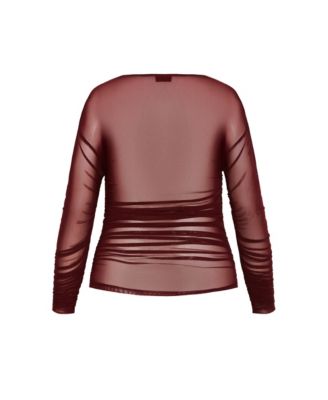 Plus Size Anastasia Mesh Top